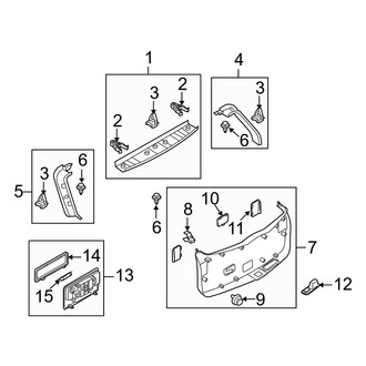 Mazda OE - Lift Gate - Interior Trim