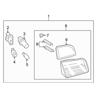 Mazda OE - Rear Lamps - Combination Lamps (On Lift Gate)