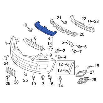Mazda OE - Front Bumper Cover Support Rail