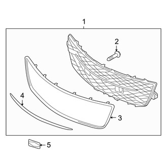 Mazda OE - Front Bumper & Grille - Grille & Components (Lower Grille)