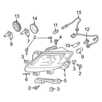 Mazda OE - Front Lamps - Headlamp Components (Halogen)