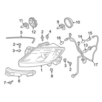 Mazda OE - Front Lamps - Headlamp Components (Halogen)