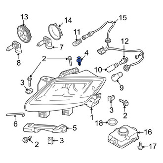 Mazda OE - Headlight Rivet