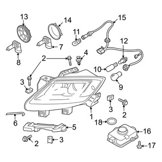 Mazda OE - Front Lamps - Headlamp Components (Xenon)