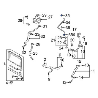 Mazda OE - Engine Coolant Reservoir Overflow Hose Clamp