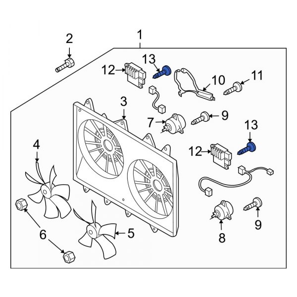 Engine Cooling Fan Controller Screw