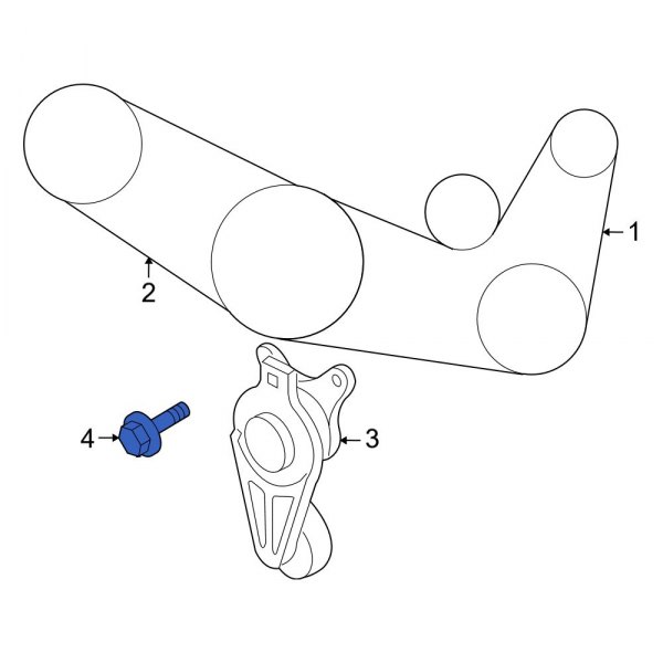 Belt Tensioner Pulley Bolt