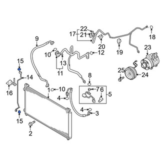 Mazda OE - Lower A/C Refrigerant Line O-Ring