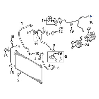 Mazda OE - Lower A/C Refrigerant Line O-Ring