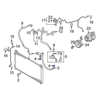 Mazda OE - Lower A/C Refrigerant Line O-Ring