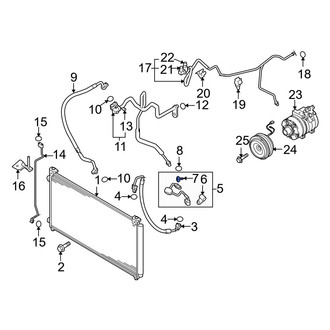 Mazda OE - A/C Refrigerant Line Bolt