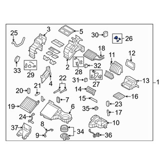 Mazda OE - Front HVAC Mode Door Lever Link
