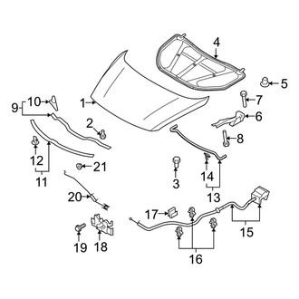Mazda OE - Hood & Components