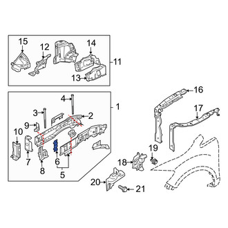 Mazda OE - Front Outer Frame Side Member Reinforcement