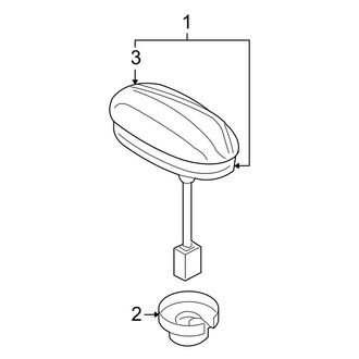 Mazda OE - Electrical - Antenna (With Satellite Antenna)