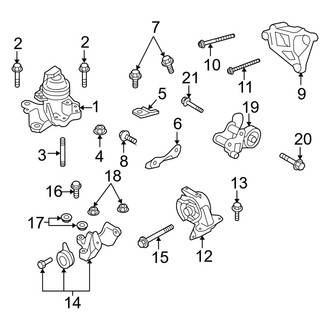 Mazda OE - Engine / Transaxle - Engine & Transmission Mounting