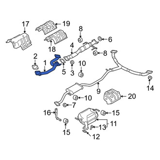 Mazda OE - Front Exhaust Crossover Pipe