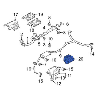 Mazda OE - Rear Right Floor Pan Heat Shield