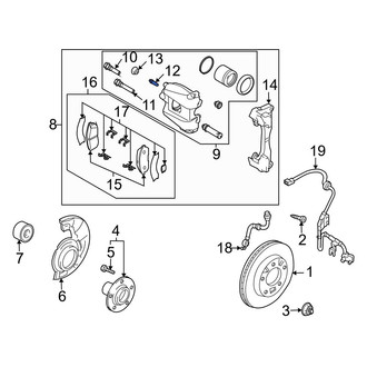 Mazda OE - Front Brake Bleeder Screw