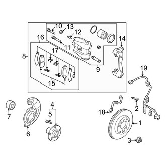 Mazda OE - Front Suspension - Brake Components