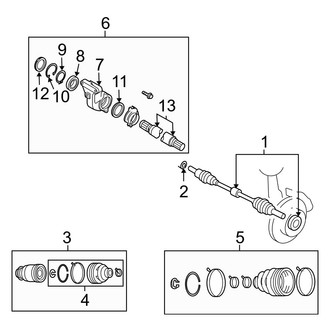 Mazda OE - Front Suspension - Drive Axles