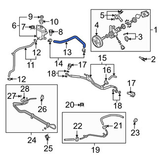 Mazda OE - Power Steering Return Hose