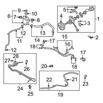 Mazda OE - Steering Gear & Linkage - Pump & Hoses