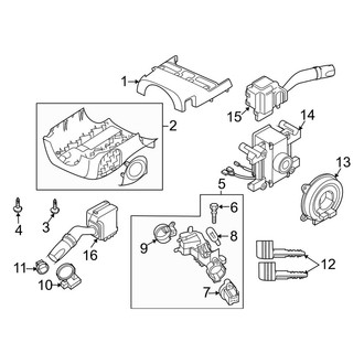 Mazda OE - Steering Column - Shroud, Switches & Levers (With Smart Keyless)