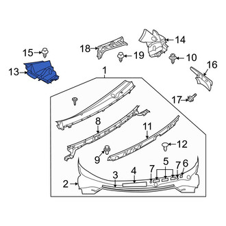 Mazda OE - Right Upper Cowl Cover