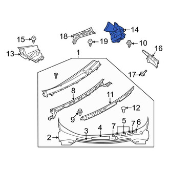 Mazda OE - Left Upper Cowl Cover