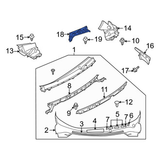 Mazda OE - Center Cowl Cover