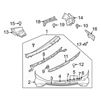 Mazda OE - Cowl (Upper Components)