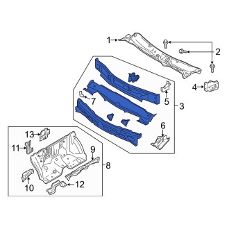 Mazda Cowl Panels & Parts | Vent Grills, Screens — CARiD.com