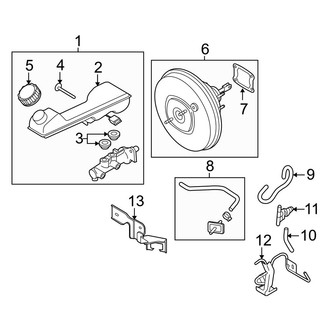 Mazda OE - Cowl - Components on Dash Panel