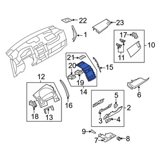 Mazda OE - Instrument Panel Cover