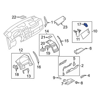 Mazda OE - Right Outer Dashboard Air Vent
