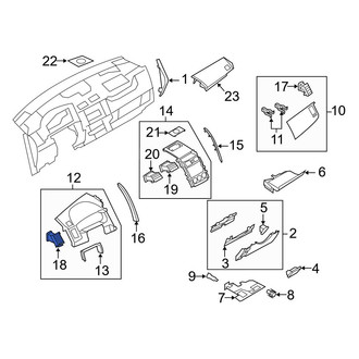 Mazda OE - Left Outer Dashboard Air Vent