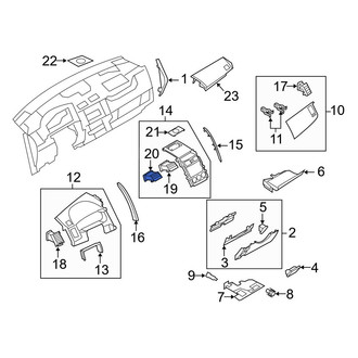 Mazda OE - Left Center Dashboard Air Vent