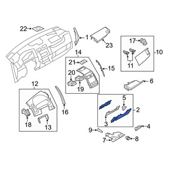Mazda OE - Instrument Panel Knee Bolster