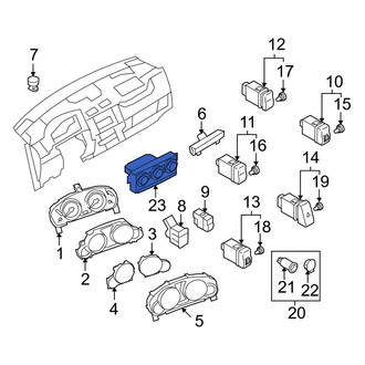 Mazda OE - Rear HVAC Temperature Control Panel
