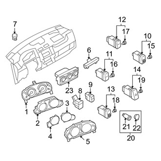 Mazda OE - Instrument Panel - Cluster & Switches