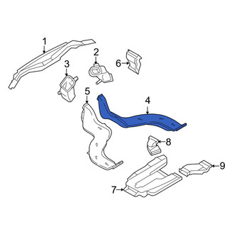 Mazda OE - Front Right Lower Instrument Panel Air Duct