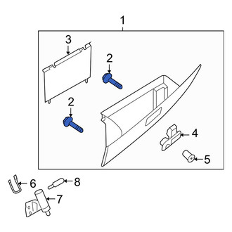 Mazda OE - Front Glove Box Door Bumper