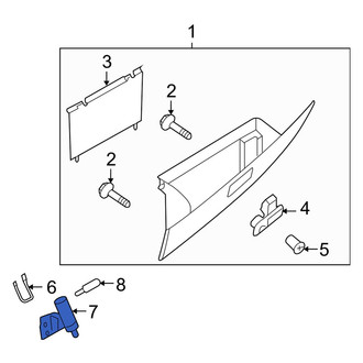 Mazda OE - Front Glove Box Door Bumper