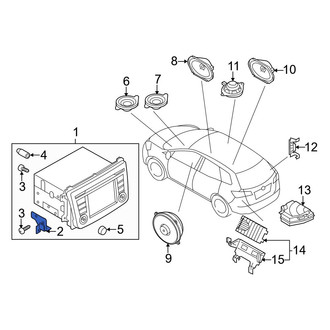 Mazda OE - Rear Radio Bracket