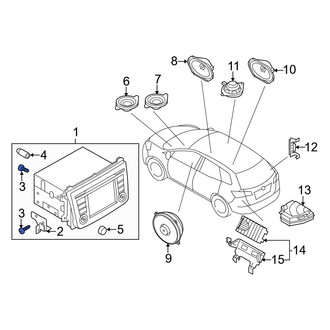 Mazda OE - Radio Screw