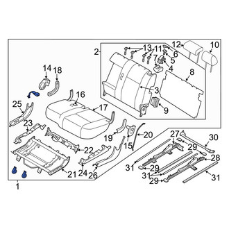 Mazda OE - Center Left Seat