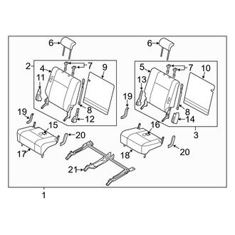 Mazda OE - Rear Seat