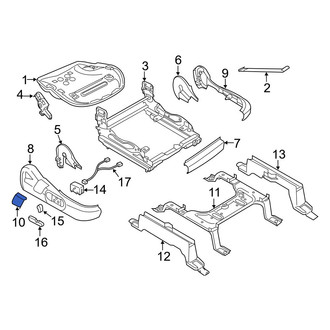 Mazda OE - Front Right Rearward Seat Trim Panel Cap