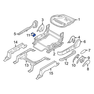 Mazda OE - Front Left Inner Seat Track Cover
